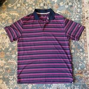 Walter Hagen striped golf polo